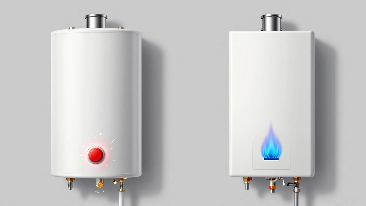 Comparison of electric vs gas water heater internals