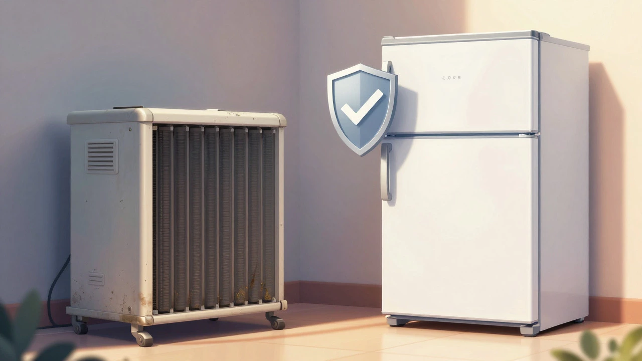 Comparison of neglected vs maintained refrigerator